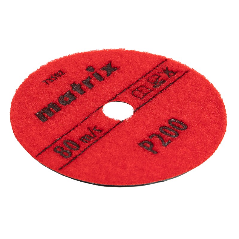 Алмазный гибкий шлифовальный круг, 100 мм, P200, сухое шлифование, 5 ш. Matrix