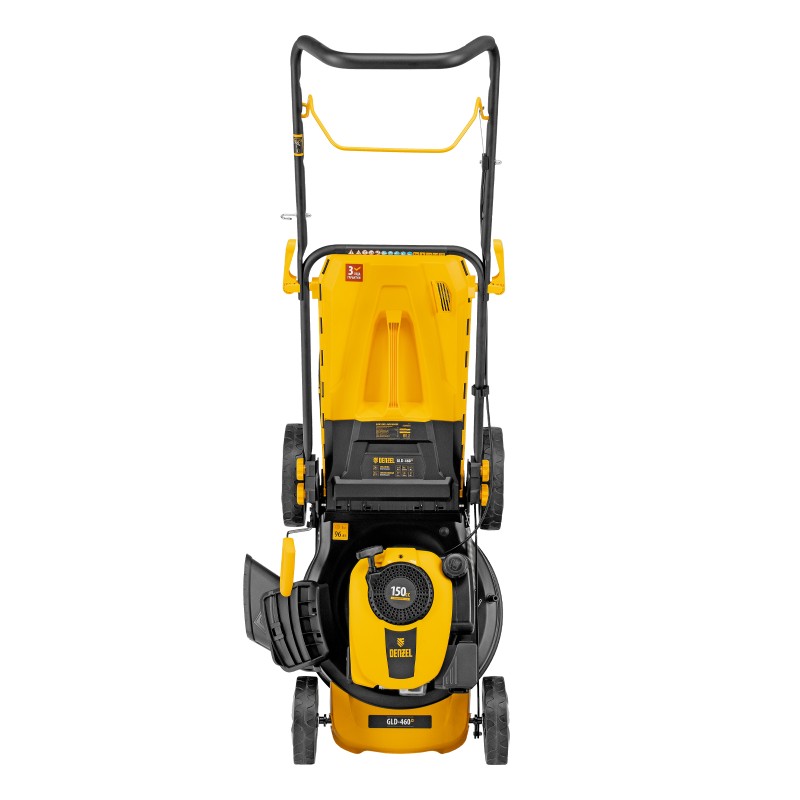Газонокосилка бензиновая GLD-460-K, 150 см3, 46 см, 50 л Denzel