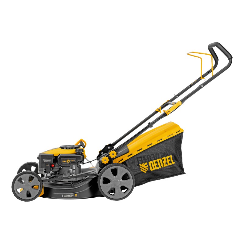 Газонокосилка бензиновая GLD-460-K, 150 см3, 46 см, 50 л Denzel