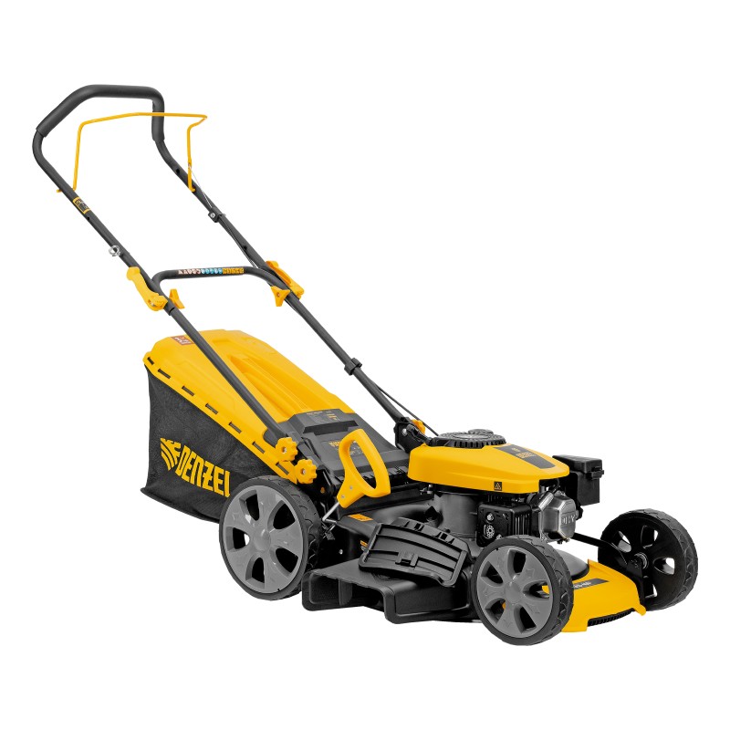 Газонокосилка бензиновая GLD-460-K, 150 см3, 46 см, 50 л Denzel