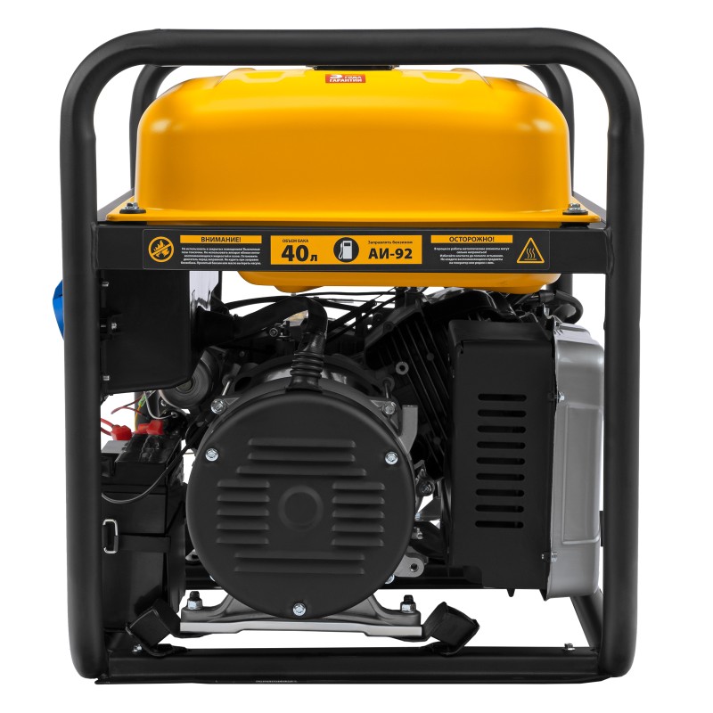 Генератор бензиновый PS-95EA-PRO, 9,5 кВт, 230 В, 40 л, разъем ATS, эл.старт Denzel