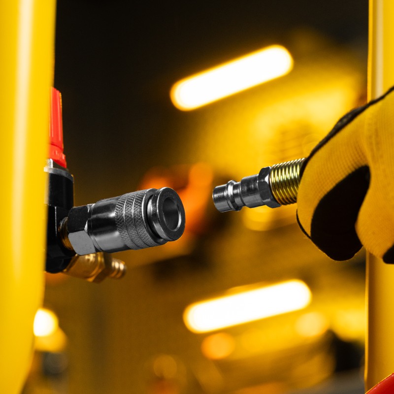 Компрессор безмасл. малошумный DLP-3000/100, 3 кВт, 2х1,5 кВт,100 л, 2850 об/мин,500 л/мин Denzel