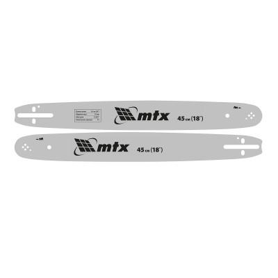 Шина для бензопилы, длина 45 см (18"), шаг 0,325", паз 1,5 мм, 72 звена// MTX